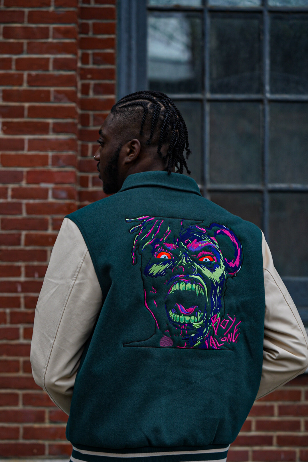 BOY - ALONE EMBROIDERY VARSITY JACKET DESIGN $300