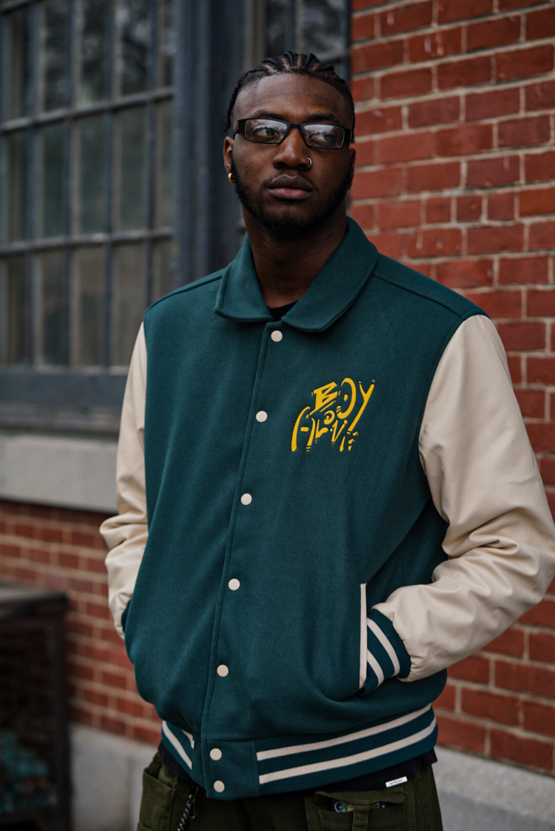 BOY - ALONE EMBROIDERY VARSITY JACKET DESIGN $300