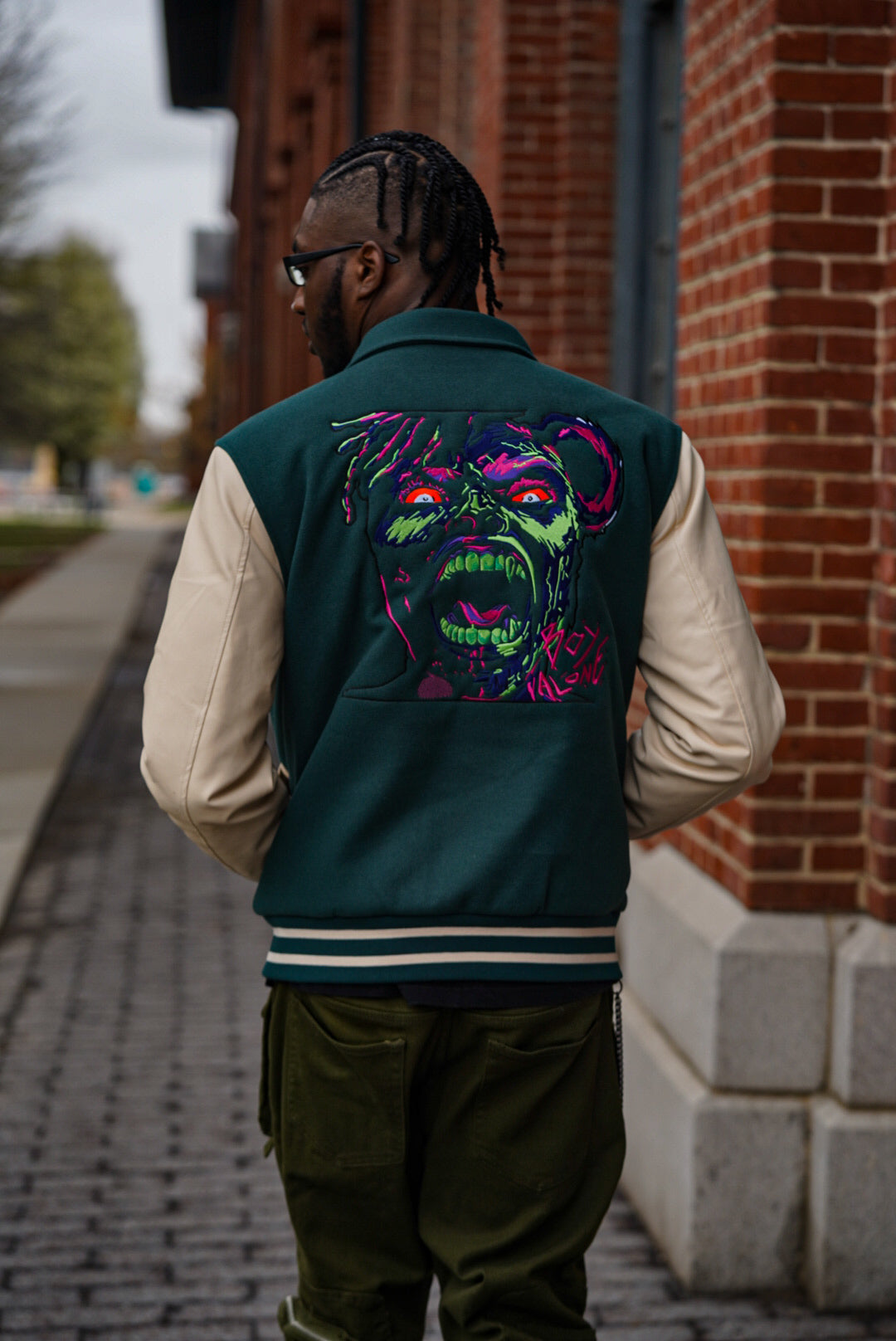 BOY - ALONE EMBROIDERY VARSITY JACKET DESIGN $300