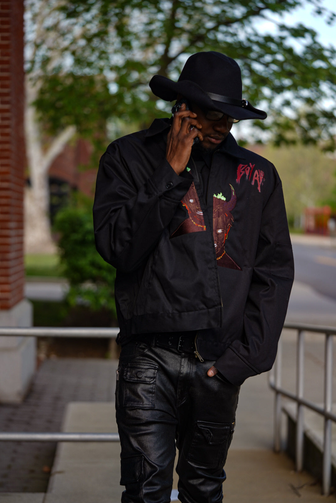 BOY - ALONE EMBROIDERY “ MYRE’S FACE” / BACK DESIGN “ JACKET