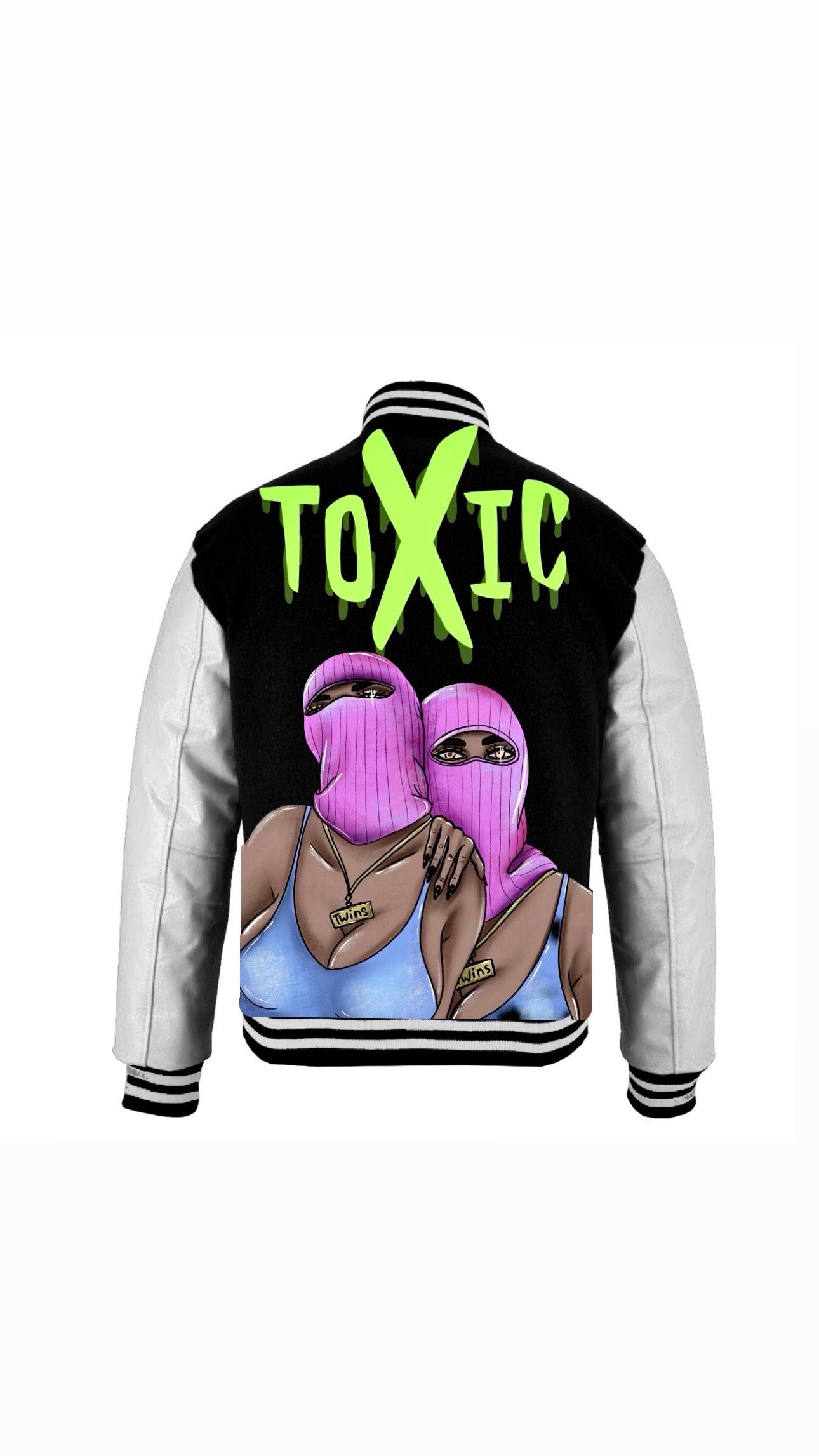 Myre varsity jacket design”TOXIC”