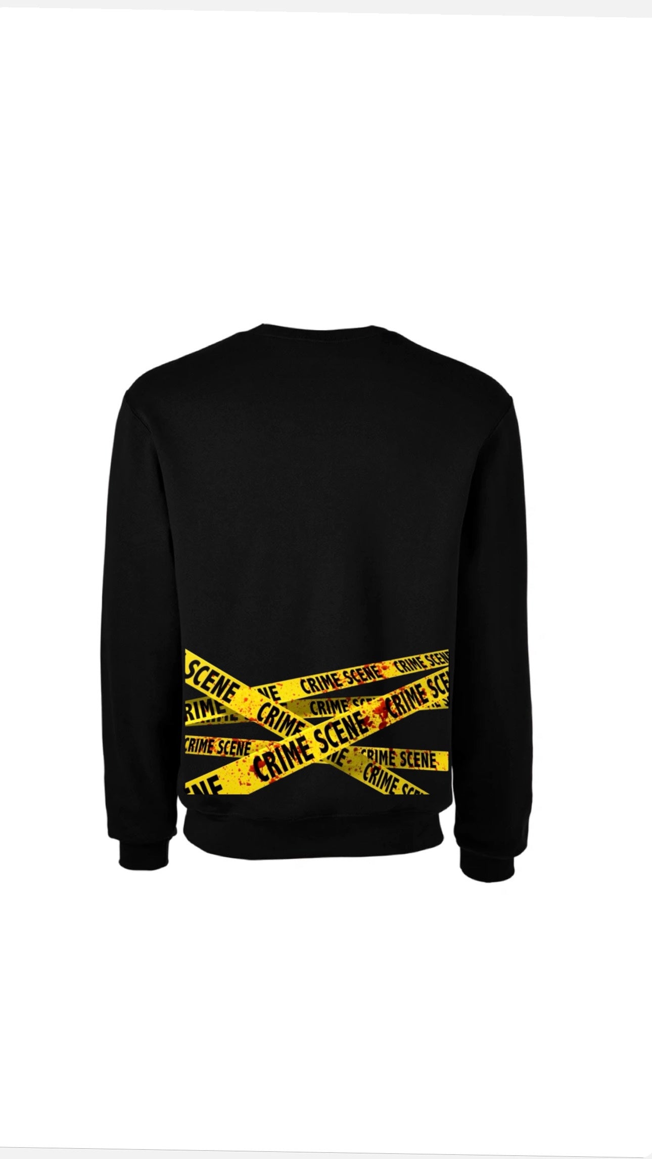 Myre black sweatshirt design” crime scene “