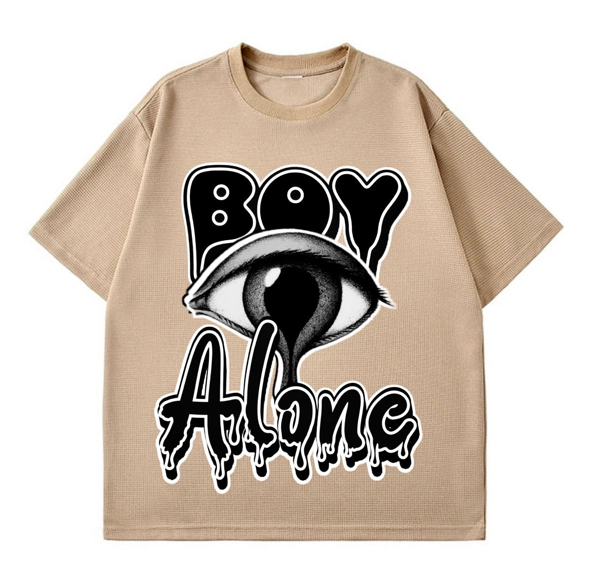 BOY ALONE “2PANEL BOXY TEE CREAMDESIGN”