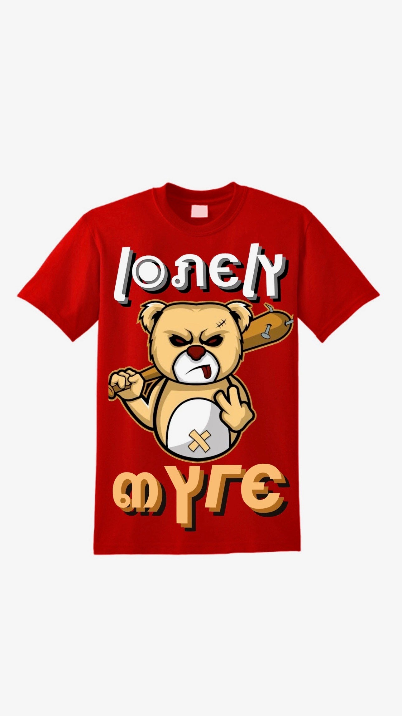 Myre red t shirt design “lonely Myre “