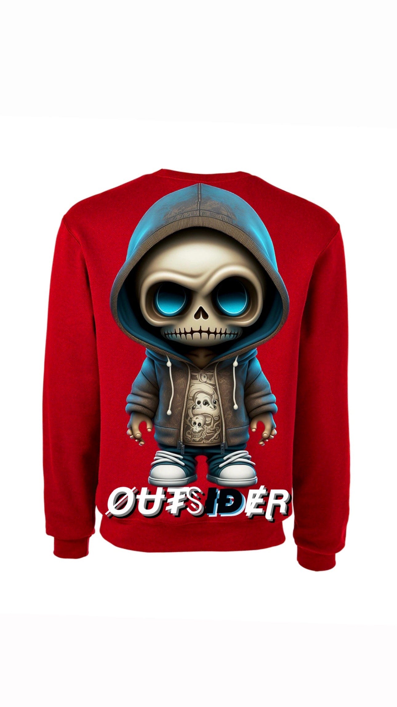 Myre red sweatshirt design” Outsider”