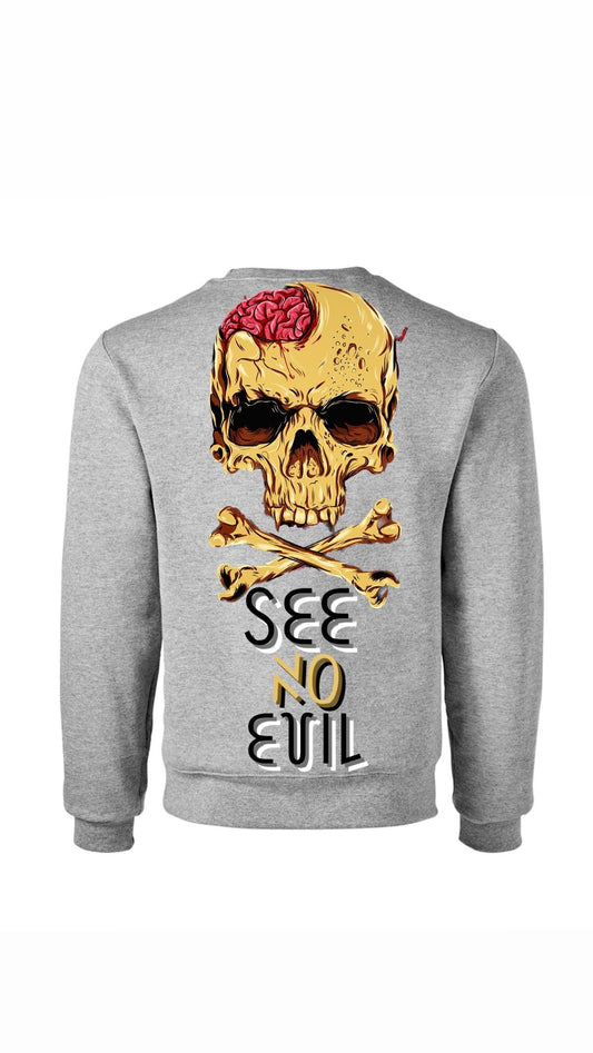 Myre grey sweatshirt design “see no evil”