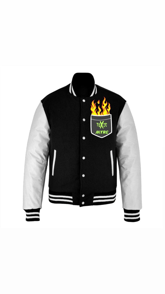 Myre varsity jacket design”TOXIC”