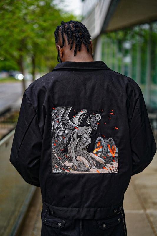 BOY - ALONE EMBROIDERY “ CLOSET PRAYERS” JACKET $250