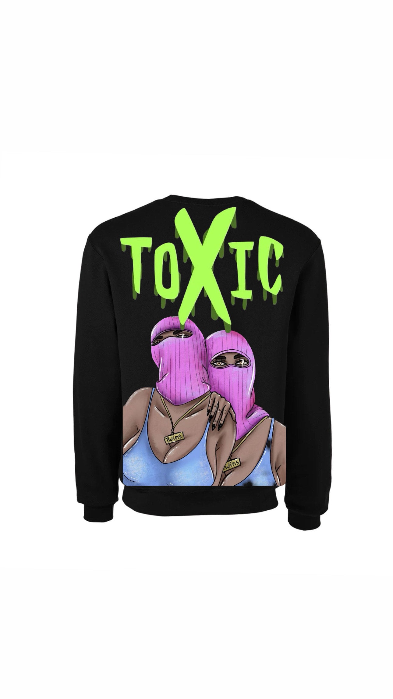 Myre black sweatshirt design “ TOXIC”