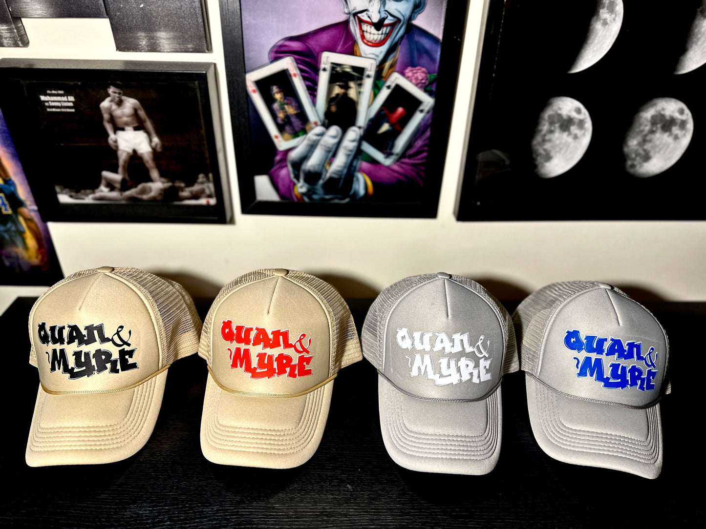 QUAN & MYRE CAPS ( LOGO) DESIGNS!