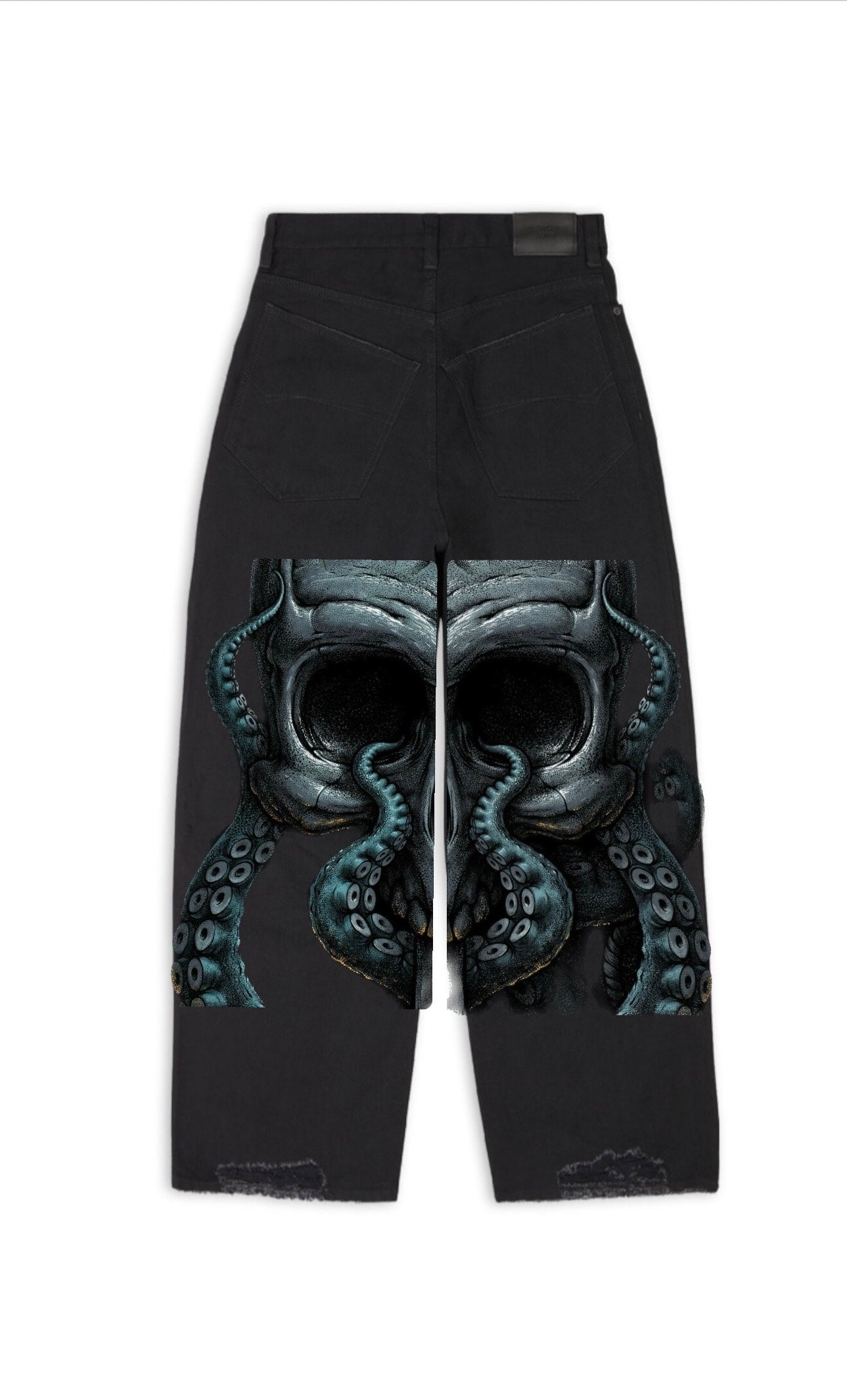 Myre black jean pant design “trapped design”